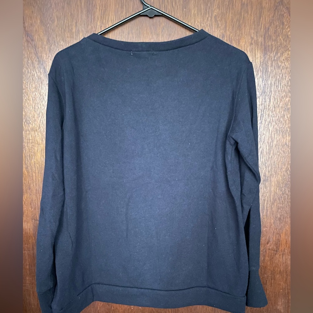 LNA distressed one shoulder black top size medium - Picture 5 of 5
